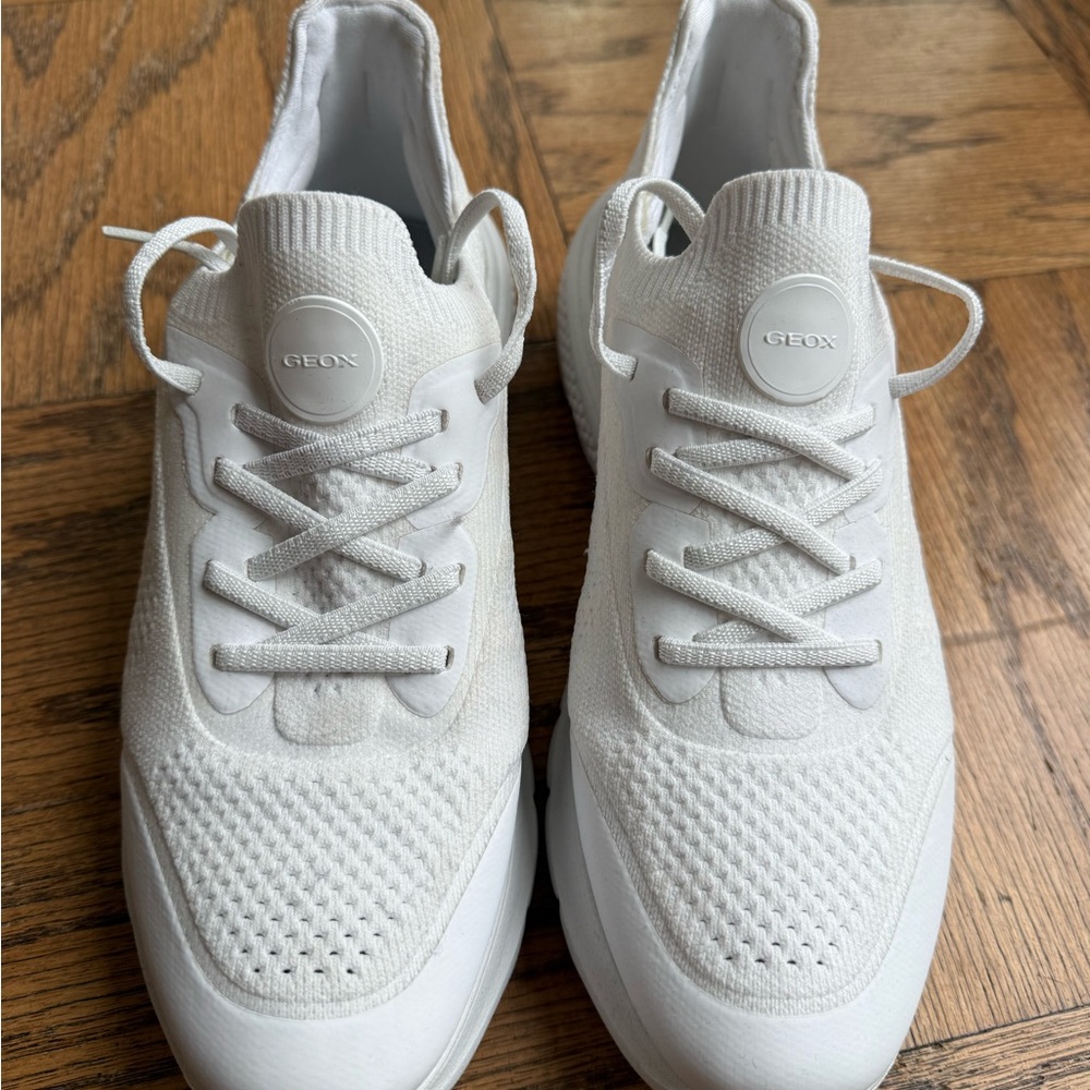Geox Off-White Breathable Sneakers